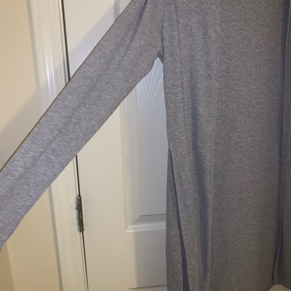 Grey long comfy cardigan